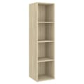 Miniatyrbillede 3 af 10: Væghængt reol 37x37x142,5 cm spånplade sonoma-eg - Tv-skab - Tv-skabe - Home & Living