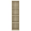 Miniatyrbillede 5 af 10: Væghængt reol 37x37x142,5 cm spånplade sonoma-eg - Tv-skab - Tv-skabe - Home & Living
