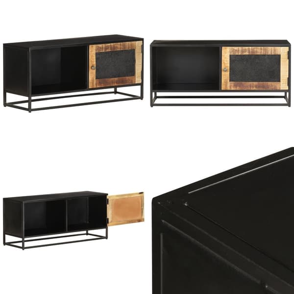 TV-bänk 90x30x40 cm grovt mangoträ - Tv-bänk - Tv-bänkar - Home & Living