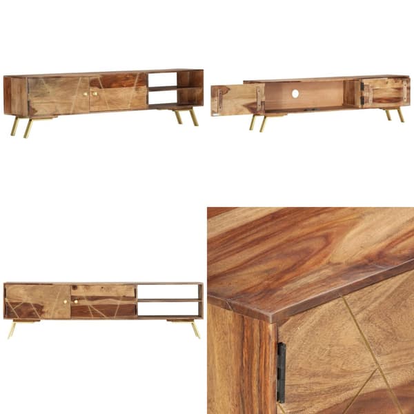 Tv-bord 140x30x40 cm massivt sheeshamtræ - Tv-bord - Tv-borde - Home & Living