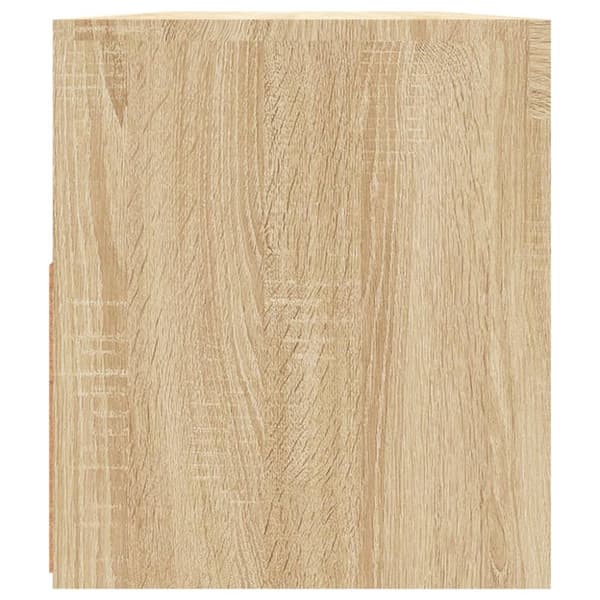 TV-bänk med LED-belysning sonoma-ek 90x35x40 cm - Tv-bänk - Tv-bänkar - Home & Living