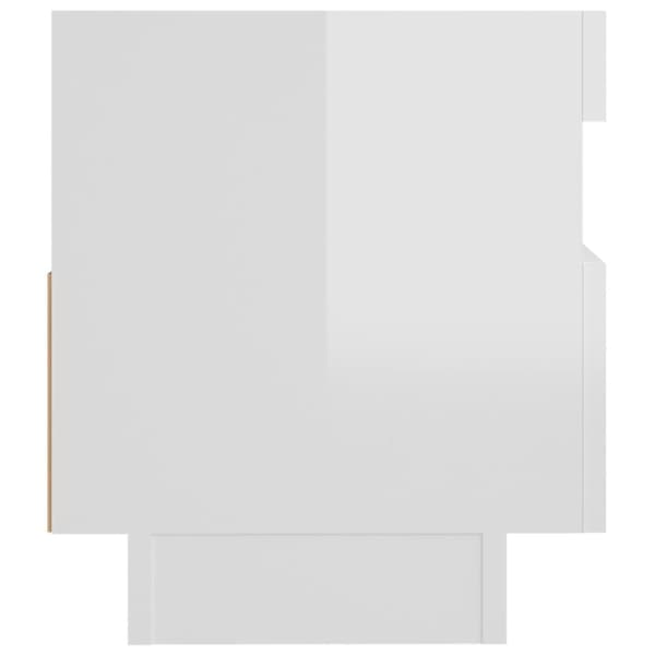Tv-skab med LED-lys 80x35x40 cm hvid højglans - Tv-skab - Tv-skabe - Home & Living