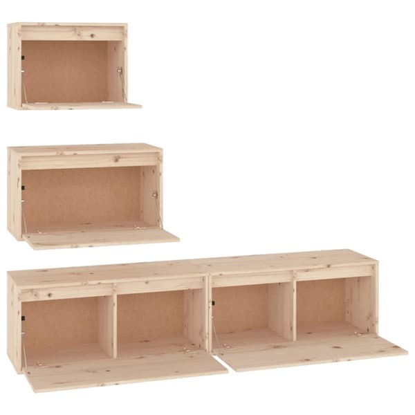 TV-tasot 4 kpl täysi mänty - TV-taso - TV-tasot - Home & Living