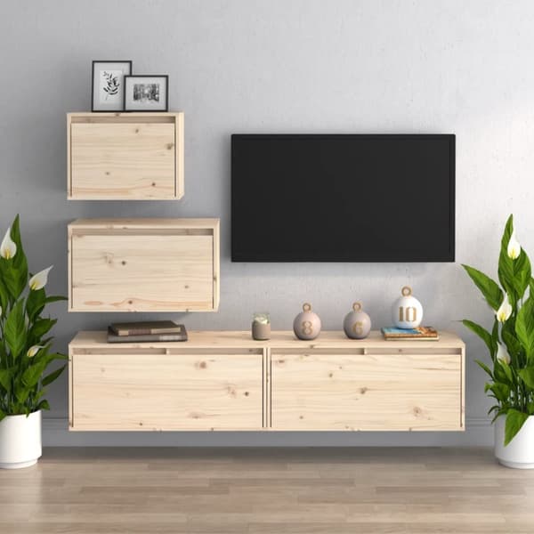 TV-tasot 4 kpl täysi mänty - TV-taso - TV-tasot - Home & Living