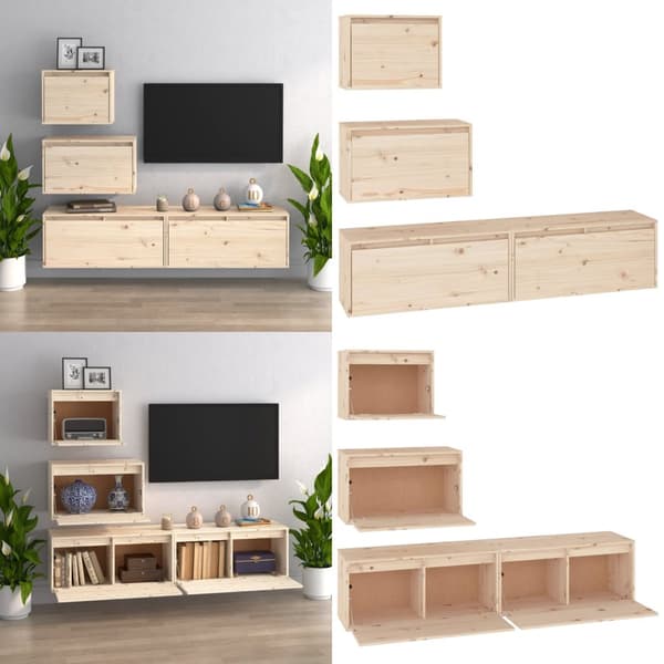 TV-tasot 4 kpl täysi mänty - TV-taso - TV-tasot - Home & Living