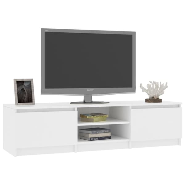 Tv-bänk vit 140x40x35,5 cm konstruerat trä - Tvbänk - Tvbänkar - Home & Living