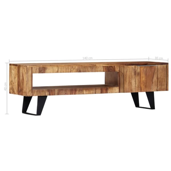 Tv-skab 140 x 30 x 40 cm massivt sheeshamtræ - Tv-skab - Tv-skabe - Home & Living