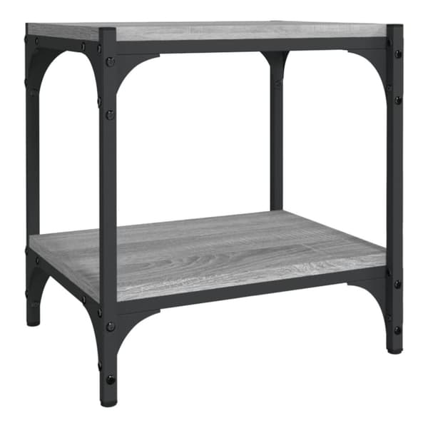 Tv-bord 40x33x41 cm konstrueret træ og stål grå sonoma-eg - Tv-skab - Tv-skabe - Home & Living