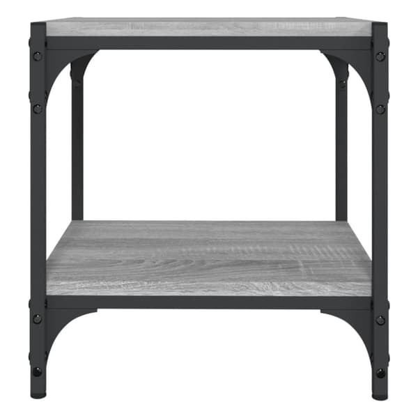 Tv-bord 40x33x41 cm konstrueret træ og stål grå sonoma-eg - Tv-skab - Tv-skabe - Home & Living