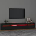 Miniatyrbild 6 av 11: Tv-bänk med LED-belysning Svart 240x35x40 cm - TV-bänk - TV-bänkar - Home & Living