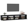 Miniatyrbild 7 av 11: Tv-bänk med LED-belysning Svart 240x35x40 cm - TV-bänk - TV-bänkar - Home & Living