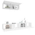 Miniatyrbild 5 av 8: Tv-skåp 3 delar vit konstruerat trä - TV-bänk - TV-bänkar - Home & Living