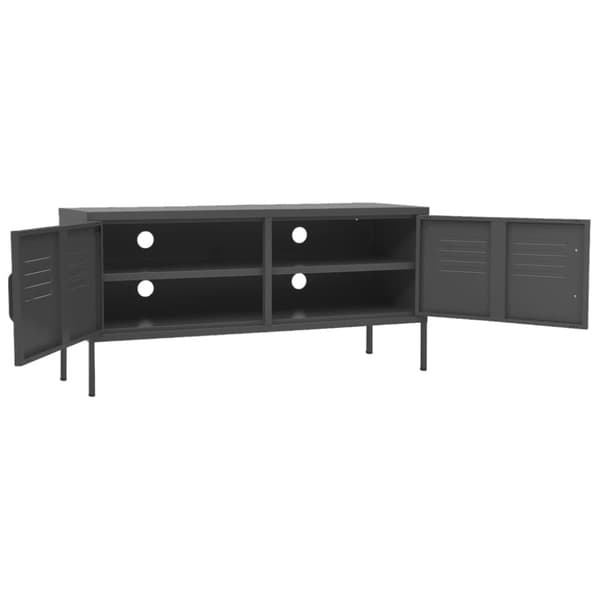Tv-skab 105x35x50 cm stål Antracitgrå - Tv-skab - Tv-skabe - Home & Living
