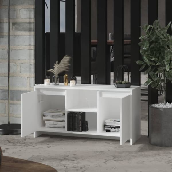 TV-bänk vit 102x37,5x52,5 cm spånskiva - TV-skåp - TV-bänk - Home & Living