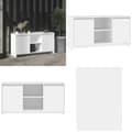 Miniatyrbild 1 av 10: TV-bänk vit 102x37,5x52,5 cm spånskiva - TV-skåp - TV-bänk - Home & Living