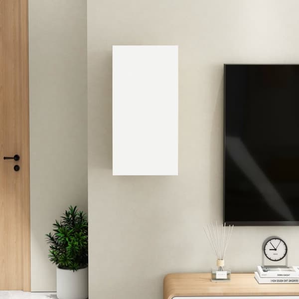 TV-taso valkoinen 30,5x30x60 cm tekninen puu - TV-taso - TV-tasot - Home & Living
