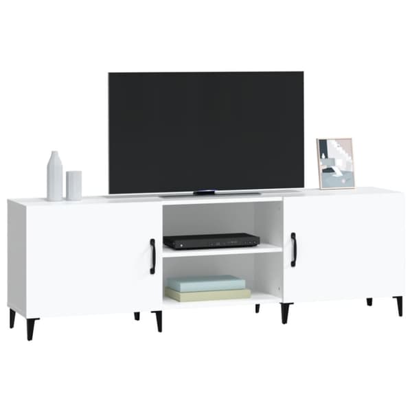 Tv-bord 150x30x50 cm konstrueret træ hvid - Tv-skab - Tv-skabe - Home & Living