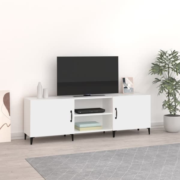 Tv-bord 150x30x50 cm konstrueret træ hvid - Tv-skab - Tv-skabe - Home & Living