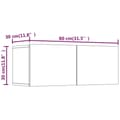Miniatyrbillede 11 af 11: Tv-skabe 2 stk. 80x30x30 cm konstrueret træ røget egetræ - Tv-skab - Tv-skabe - Home & Living
