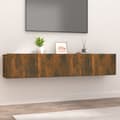 Miniatyrbillede 2 af 11: Tv-skabe 2 stk. 80x30x30 cm konstrueret træ røget egetræ - Tv-skab - Tv-skabe - Home & Living
