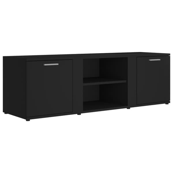 Tv-bord 120x34x37 cm konstrueret træ sort - Tv-skab - Tv-skabe - Home & Living