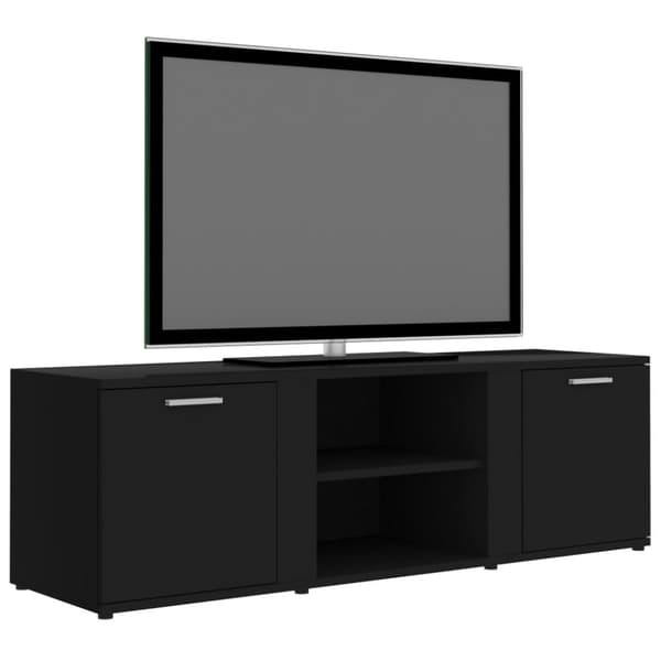 Tv-bord 120x34x37 cm konstrueret træ sort - Tv-skab - Tv-skabe - Home & Living