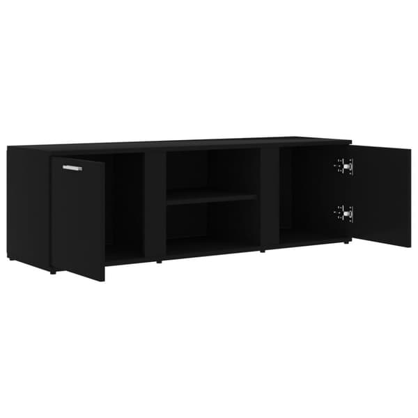 Tv-bord 120x34x37 cm konstrueret træ sort - Tv-skab - Tv-skabe - Home & Living