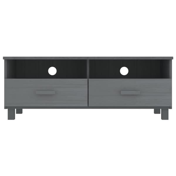 Tv-bänk HAMAR mörkgrå 106x40x40 cm massiv furu - Tvbänk - Tvbänkar - Home & Living