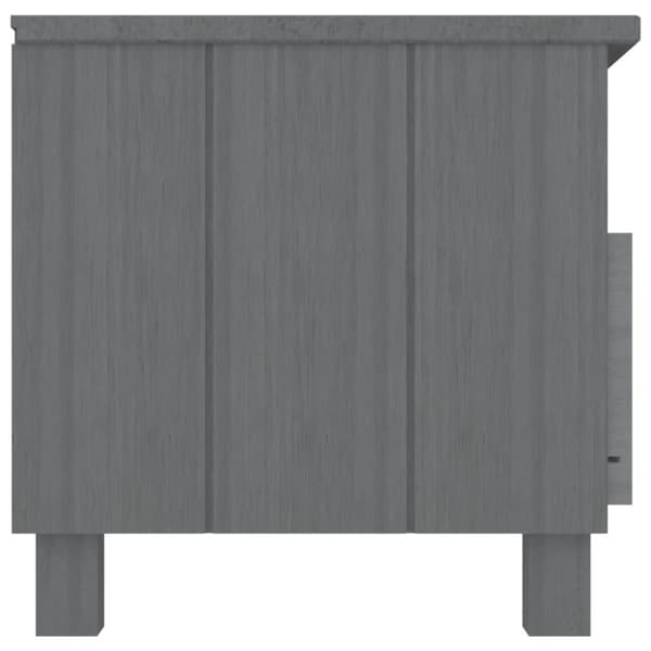Tv-bänk HAMAR mörkgrå 106x40x40 cm massiv furu - Tvbänk - Tvbänkar - Home & Living