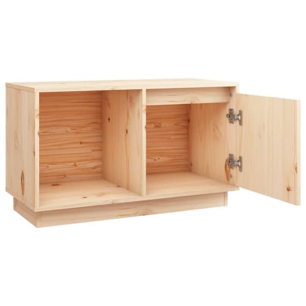 Tv-bord 74x35x44 cm massivt fyrretræ - Tv-bord - Tv-borde - Home & Living