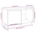Miniatyrbillede 11 af 11: Tv-bord 74x35x44 cm massivt fyrretræ - Tv-bord - Tv-borde - Home & Living