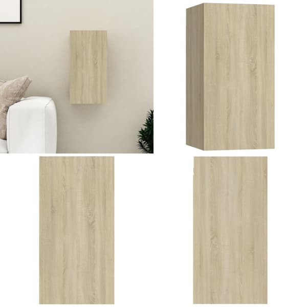 TV-skåp sonoma-ek 30,5x30x60 cm konstruerat trä - TV-skåp - Väggskåp - Home & Living