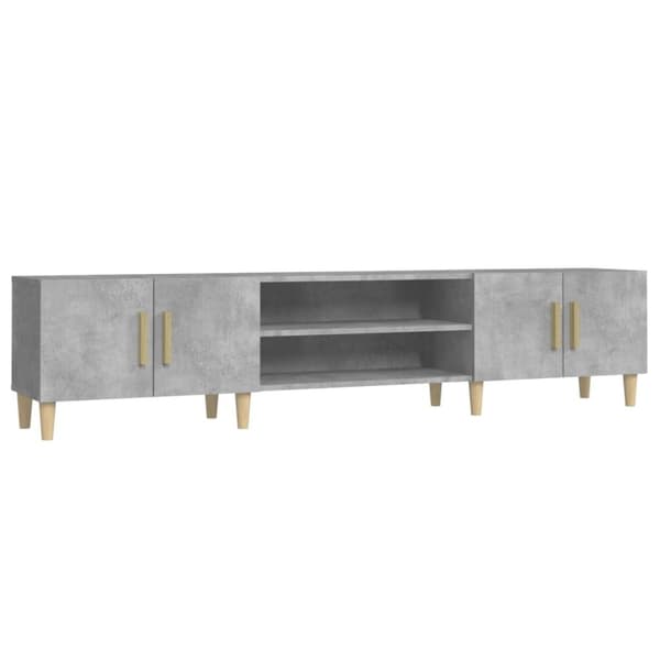 TV-taso betoninharmaa 180x31,5x40 cm tekninen puu - TV-taso - TV-taso - Home & Living