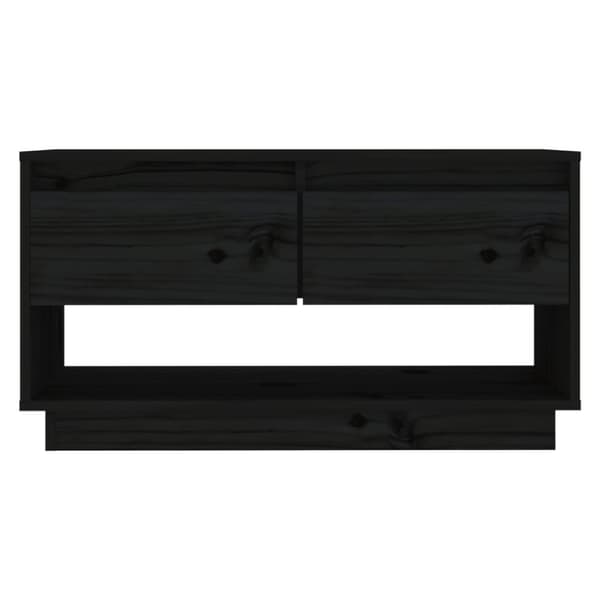 Tv-bänk svart 74x34x40 cm massiv furu - TV-bänk - TV-bänkar. TV-skåp - Home & Living
