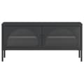 Miniatyrbillede 6 af 11: Tv-bord 105x35x50 cm glas og stål sort - Tv-bord - Tv-borde - Home & Living