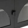 Miniatyrbillede 10 af 11: Tv-bord 105x35x50 cm glas og stål sort - Tv-bord - Tv-borde - Home & Living