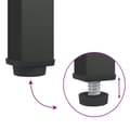 Miniatyrbillede 11 af 11: Tv-bord 105x35x50 cm glas og stål sort - Tv-bord - Tv-borde - Home & Living