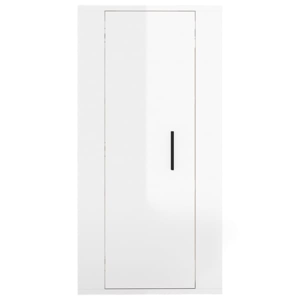 Væghængt tv-skab 40x34,5x80 cm hvid højglans - Væghængt Tv-skab - Væghængte Tv-skabe - Home & Living