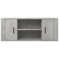 Miniatyrbillede 4 af 8: Tv-bord 100x35x40 cm konstrueret træ betongrå - Tv-skab - Tv-skabe - Home & Living
