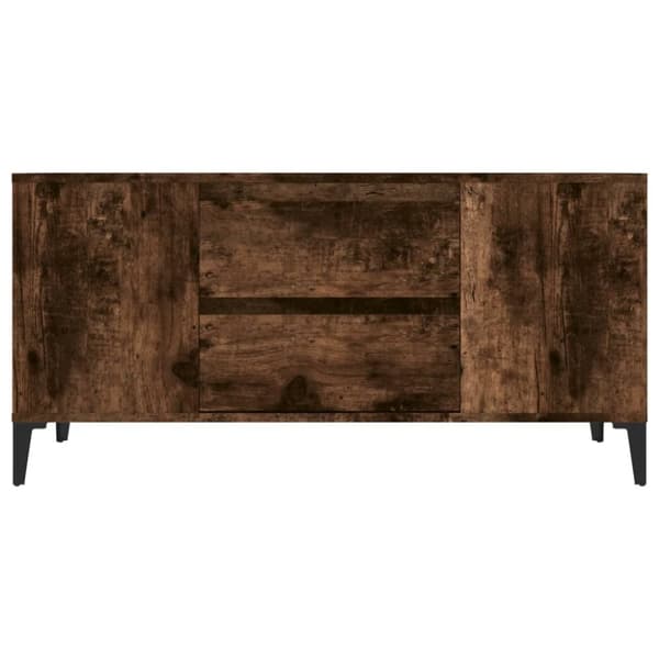 Tv-bord 102x44,5x50 cm konstrueret træ røget egetræ - Tv-skab - Tv-skabe - Home & Living