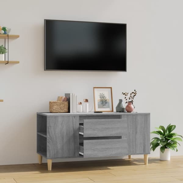 Tv-bänk grå sonoma 102x44,5x50 cm konstruerat trä - TV-bänk - TV-bänkar - Home & Living