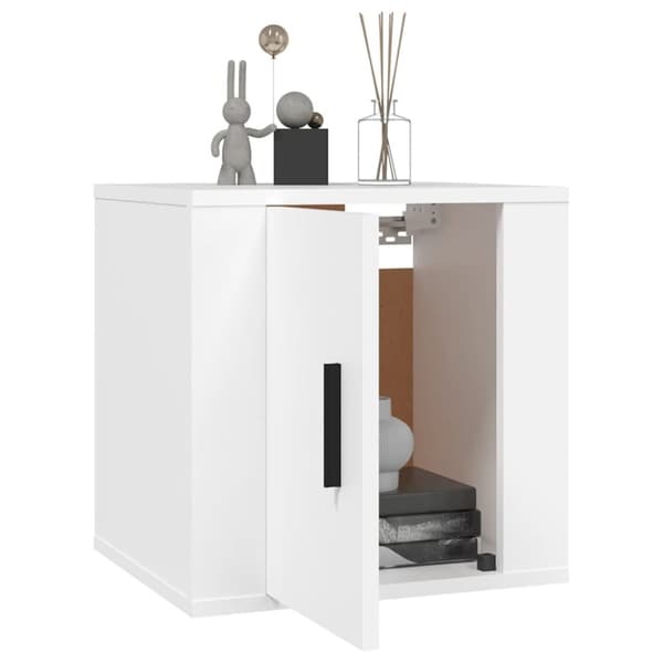 Seinäkiinnitettävät TV-tasot 2 kpl valkoinen 40x34,5x40 cm - Seinäkiinnitettävä TV-taso - Seinäkiinnitettävät TV-tasot - Home & Living