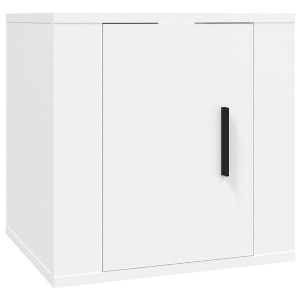 Seinäkiinnitettävät TV-tasot 2 kpl valkoinen 40x34,5x40 cm - Seinäkiinnitettävä TV-taso - Seinäkiinnitettävät TV-tasot - Home & Living