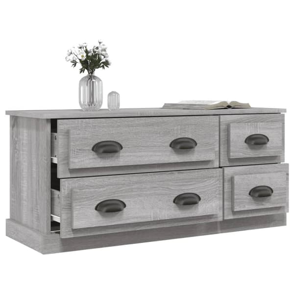 Tv-bänk grå sonoma 100x35,5x45 cm konstruerat trä - TV-bänk - TV-bänkar - Home & Living