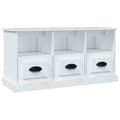 Miniatyrbillede 3 af 11: Tv-bord 100x35x50 cm konstrueret træ hvid - Tv-skab - Tv-skabe - Home & Living