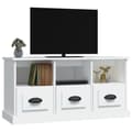 Miniatyrbillede 5 af 11: Tv-bord 100x35x50 cm konstrueret træ hvid - Tv-skab - Tv-skabe - Home & Living