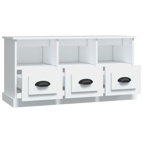 Tv-bord 100x35x50 cm konstrueret træ hvid - Tv-skab - Tv-skabe - Home & Living