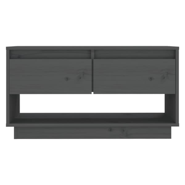 Tv-bänk grå 74x34x40 cm massiv furu - TV-bänk - TV-bänkar. TV-skåp - Home & Living