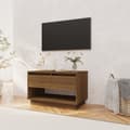 Miniatyrbillede 4 af 10: Tv-bord 70x41x44 cm konstrueret træ brun egetræsfarve - Tv-bord - Tv-borde - Home & Living