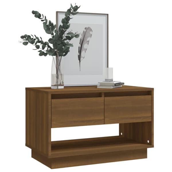 Tv-bord 70x41x44 cm konstrueret træ brun egetræsfarve - Tv-bord - Tv-borde - Home & Living